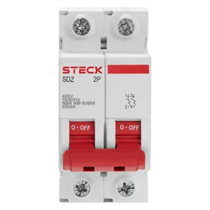 Interruptor termomagnético Steck 2x10 A 6KA